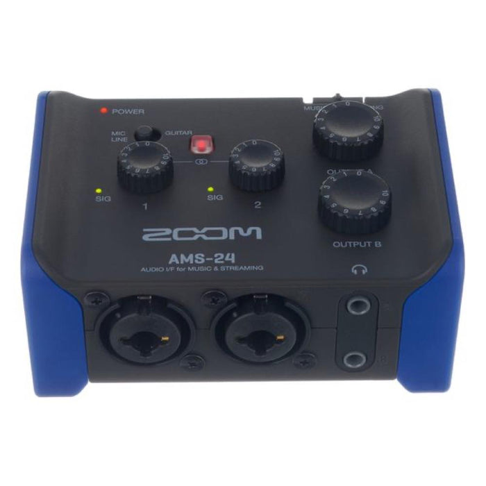 Zoom | AMS-24 | USB-C Streaming Audio Interface | Bus Powered | 2-in / 4-out