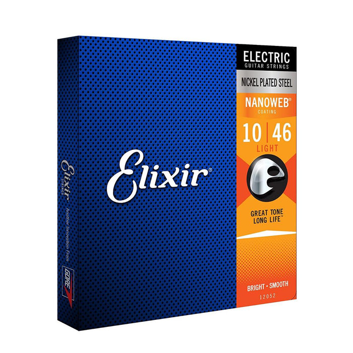 12 Sets BULK BUY | Elixir | Electric Strings | Nickel Plated | Light | NANOWEB - Gsus4