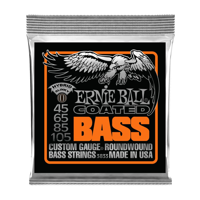 Ernie Ball | Hybrid Slinky | Coated BASS 4 Strings | 45-105 | P03833
