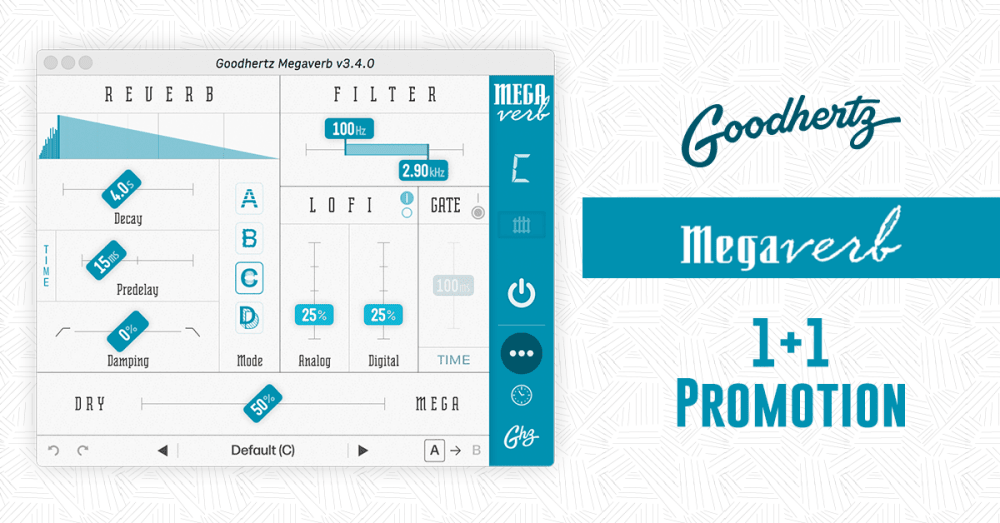 Goodhertz MegaVerb 1+1 Promotion - Gsus4
