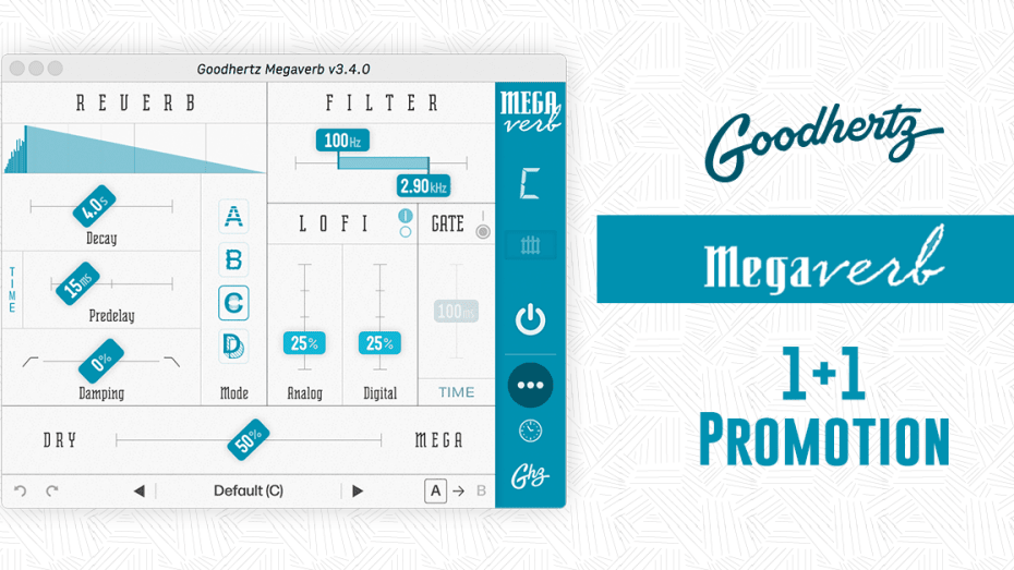 Goodhertz MegaVerb 1+1 Promotion - Gsus4