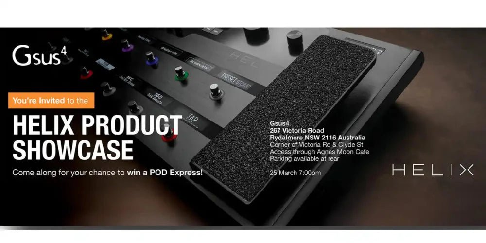Line 6 Helix Product Showcase – Exclusive Demo & Giveaway - Gsus4