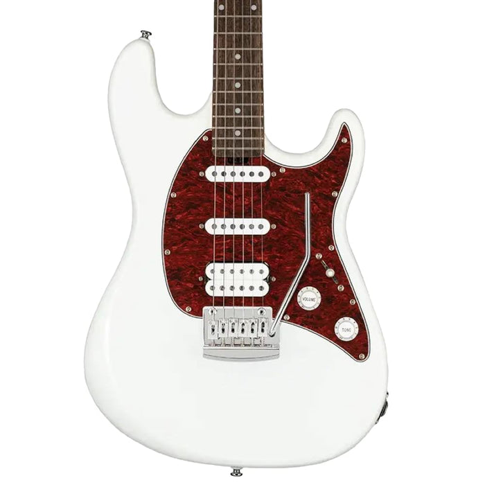 Sterling by Music Man CT30CHSS-OWH-L1 Cutlass Classic HSS Electric Guitar - Olympic White