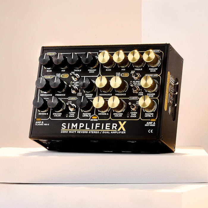 DSM & Humboldt | SIMPLIFIER X | Dual Channel Zero-Watt Stereo Amp | w/ Built-In Reverb & External Footswitch