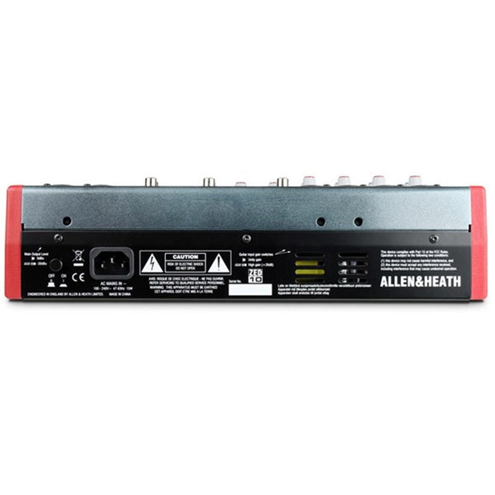 Allen & Heath | ZED-10 | 10Ch Multi Purpose USB Mixer