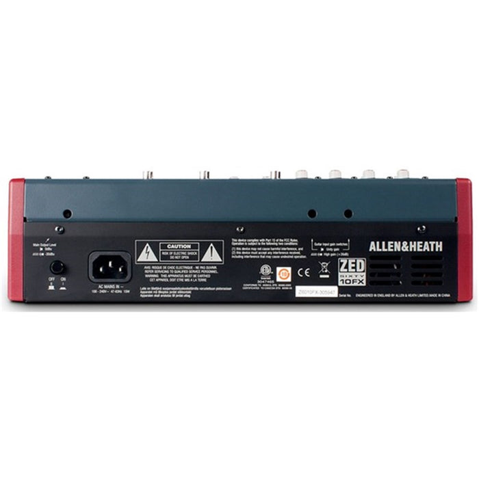 Allen & Heath | ZED60-10FX | Multi Purpose USB Mixer | w/ Built-in FX