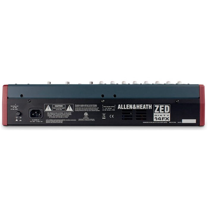 Allen & Heath | ZED60-14FX | Multi Purpose USB Mixer | w/ Built-in FX