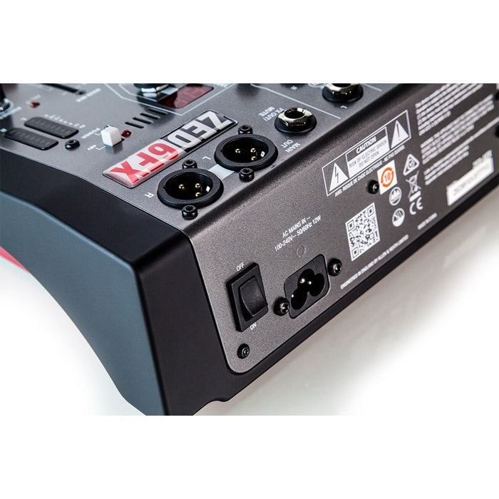 Allen & Heath | ZED-6FX | 6Ch Compact Mixer w/ FX | 2x Mic & Line, 2x Stereo Inputs w/ 2 Band EQ