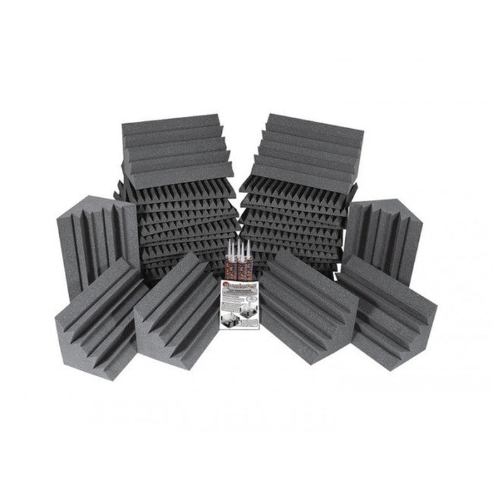 Auralex Project2Kit: 24 x Panels 8 x Bass Traps - Charcoal / Charcoal