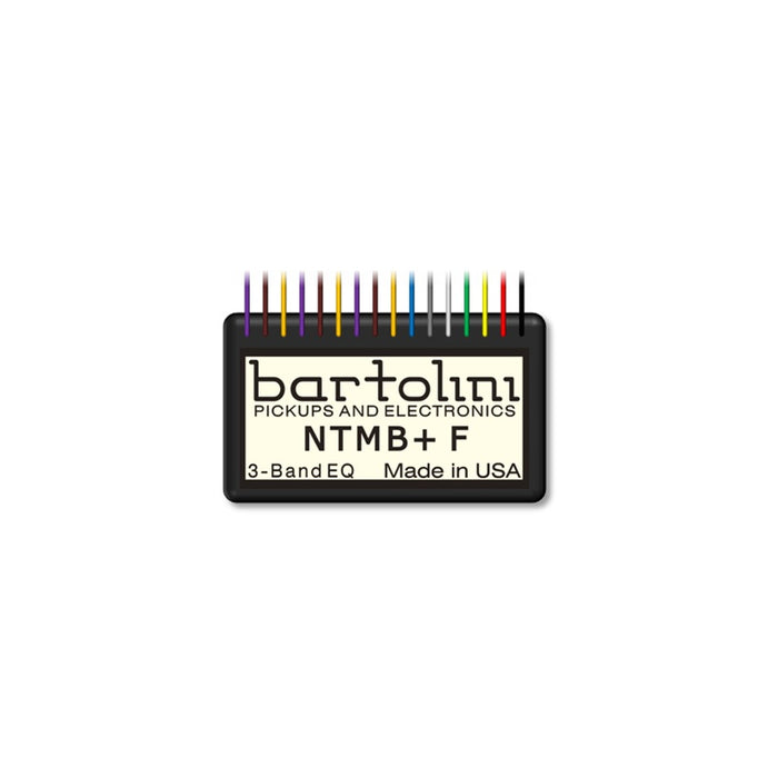 Bartolini NTMB+GF Preamp Module, 3-Band EQ, Fretted with Pre-wired Gain Trimmer