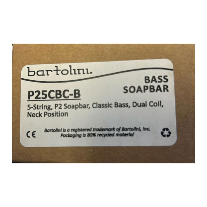 Bartolini P25CBCB Classic Bass 5-String Dual Coil P2 Soapbar Neck Pickup