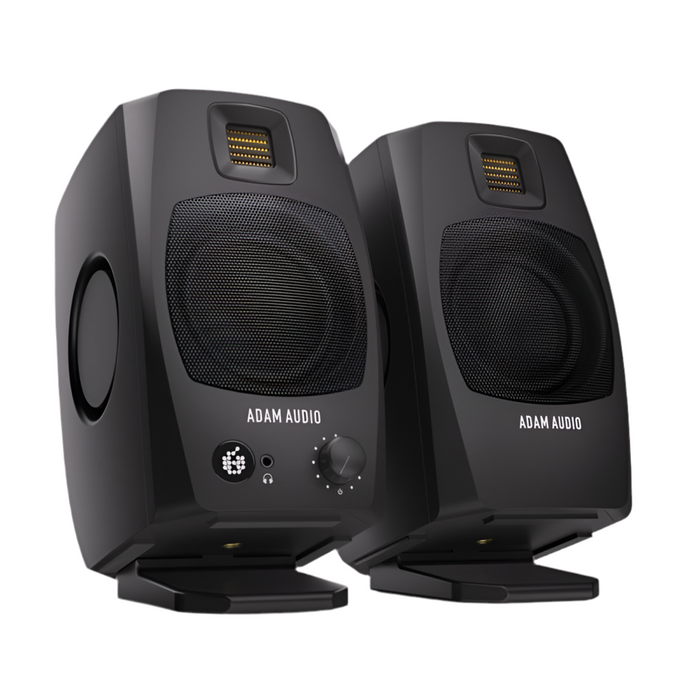 ADAM | D3V PAIR | Active Desktop Monitor Speakers | 2-Way w/ D-ART Tweeter, DSP & USB-C | Black