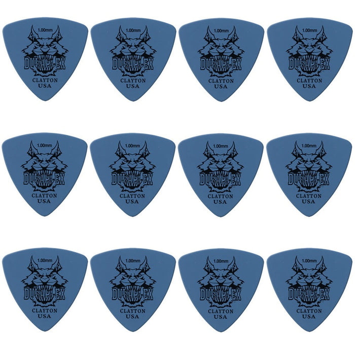 Clayton Duraplex Rounded Triangle Guitar Picks (1.00mm) - 12pk
