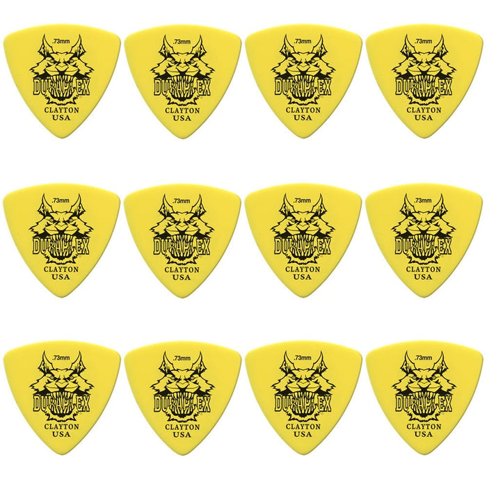 Clayton Duraplex Rounded Triangle Guitar Picks (0.73mm) - 12pk
