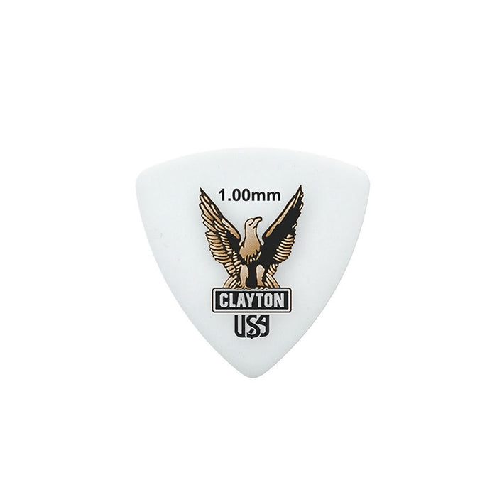 Clayton Acetal Eagle Rounded Triangle Guitar Picks (1.00mm) - 12pk
