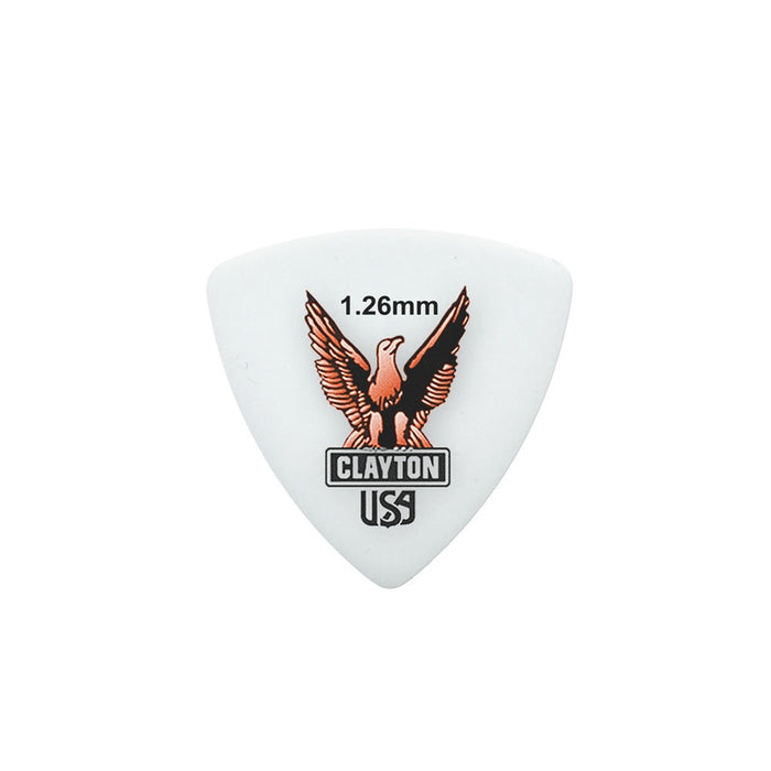 Clayton Acetal Eagle Rounded Triangle Guitar Picks (1.26mm) - 12pk