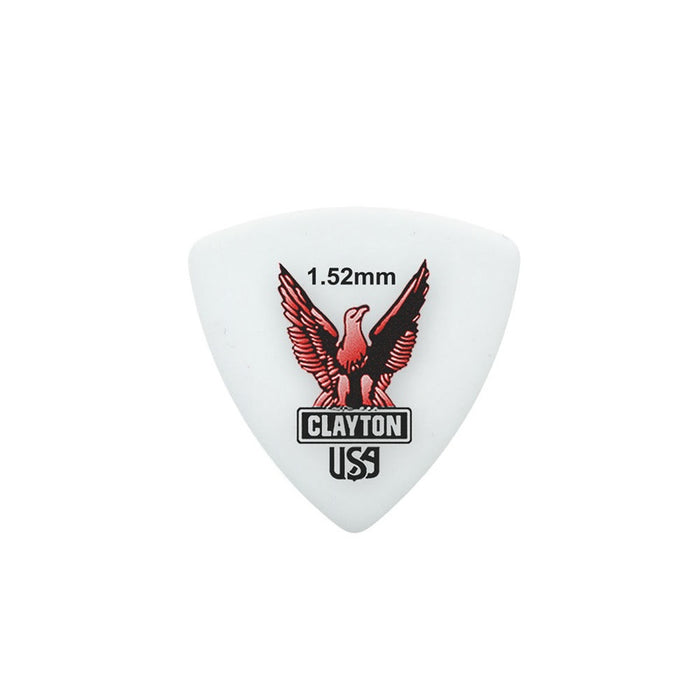Clayton Acetal Eagle Rounded Triangle Guitar Picks (1.52mm) - 12pk