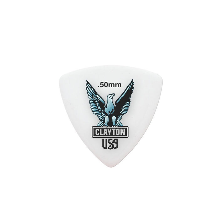 Clayton Acetal Eagle Rounded Triangle Guitar Picks (0.50mm) - 12pk