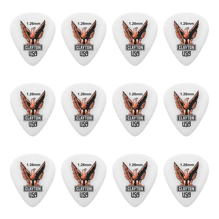 Clayton Acetal Eagle Standard Guitar Picks (1.26mm) - 12pk