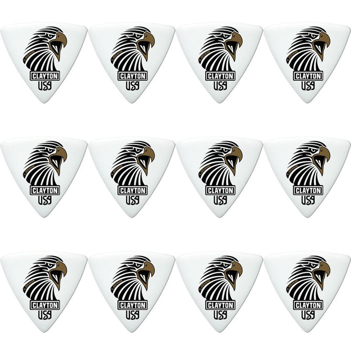 Clayton Acetal Eagle Sharp Triangle Guitar Picks (1.00mm) - 12pk