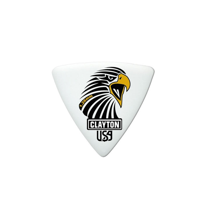 Clayton Acetal Eagle Sharp Triangle Guitar Picks (1.26mm) - 12pk