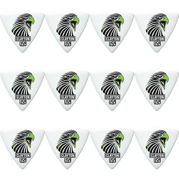 Clayton Acetal Eagle Sharp Triangle Guitar Picks (0.63mm) - 12pk