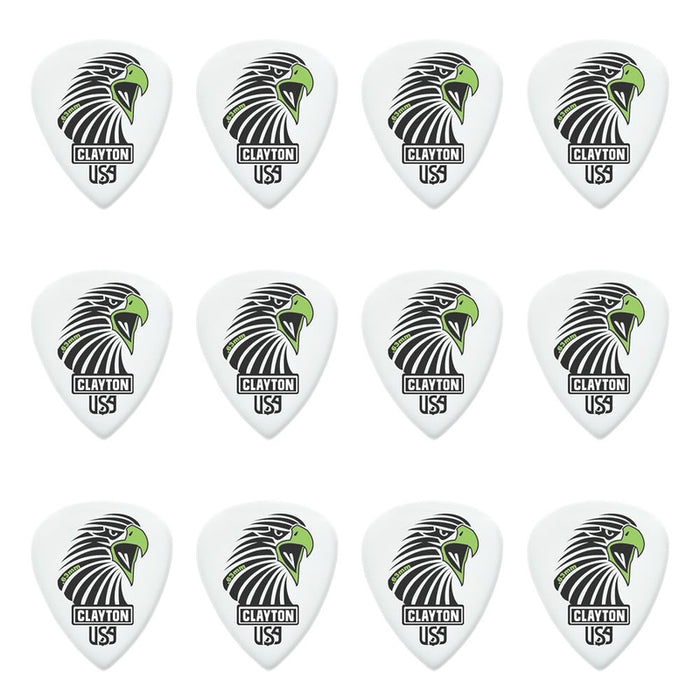 Clayton Acetal Eagle Sharp Standard Guitar Picks (0.63mm) - 12pk