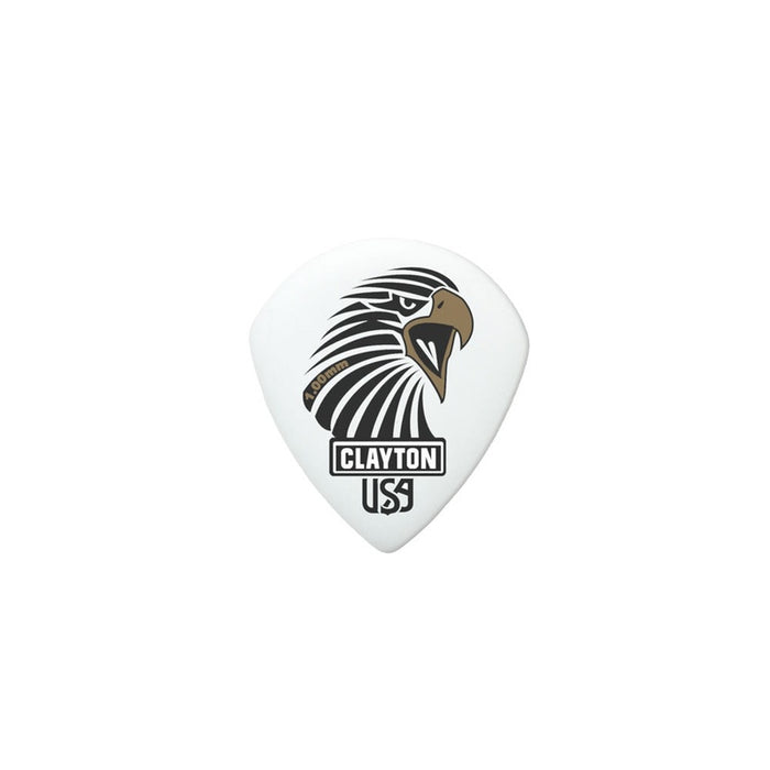 Clayton Acetal Eagle Sharp Teardrop Guitar Picks (1.00mm) - 12pk