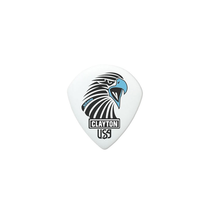 Clayton Acetal Eagle Sharp Teardrop Guitar Picks (0.50mm) - 12pk