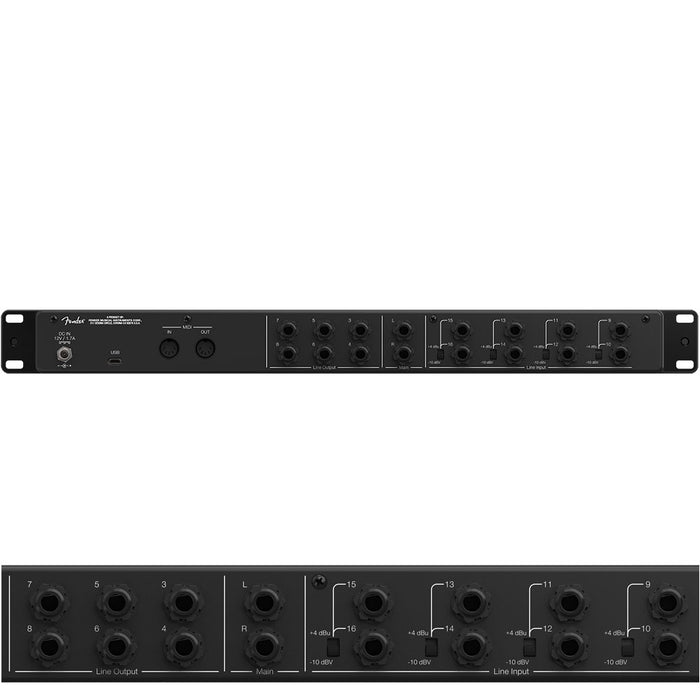 Fender | Quantum LT16 | 16x8 24 BIt / 192 kHz USB-C Audio Interface | Incl. Fender Studio Pro 8 (Perpetual)