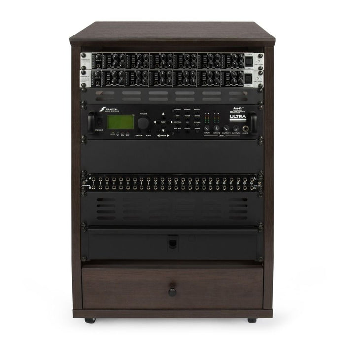 Gator | Elite Series | 12U Angled Studio Rack (Brown)