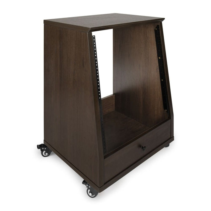 Gator | Elite Series | 12U Angled Studio Rack (Brown)