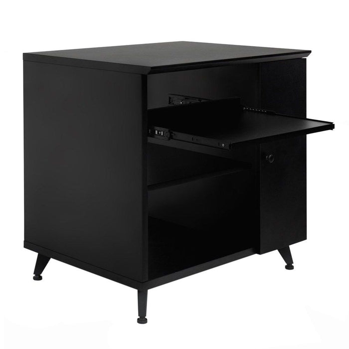 Gator | Elite Series | Sidecar Studio Rack Cabinet - Black