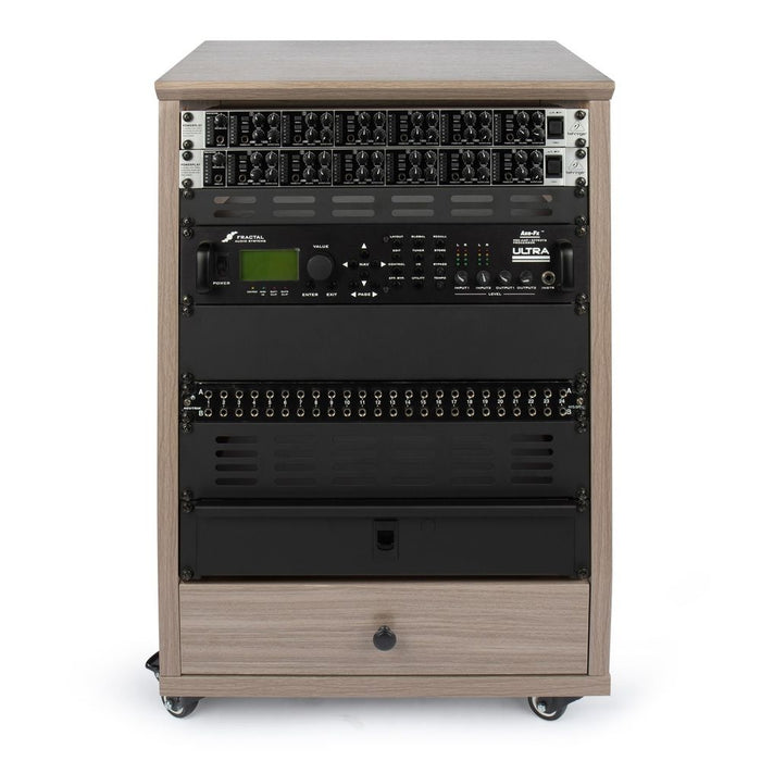 Gator | Elite Series | 12U Angled Studio Rack (Grey)