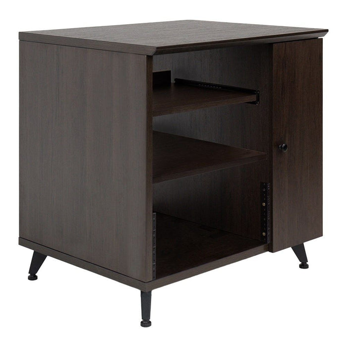 Gator | Elite Series | Sidecar Studio Rack Cabinet - Brown