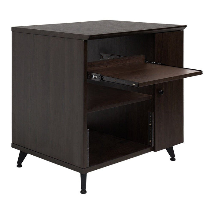Gator | Elite Series | Sidecar Studio Rack Cabinet - Brown