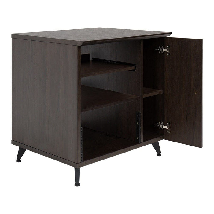 Gator | Elite Series | Sidecar Studio Rack Cabinet - Brown