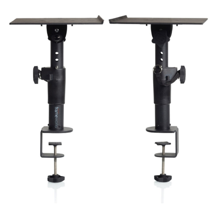 Gator Frameworks GFWSPKSTMNDSKCMP Desktop Studio Monitor Stand Clamp-On