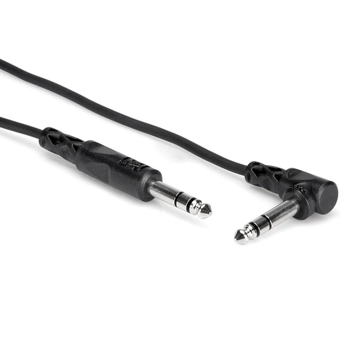 Hosa CSS105R 1/4" TRS to Right-Angle 1/4" TRS Balanced Interconnect Cable (5ft)