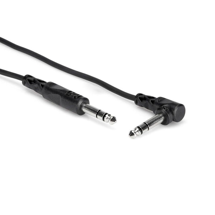 Hosa CSS115R 1/4" TRS to Right-Angle 1/4" TRS Balanced Interconnect Cable (15ft)