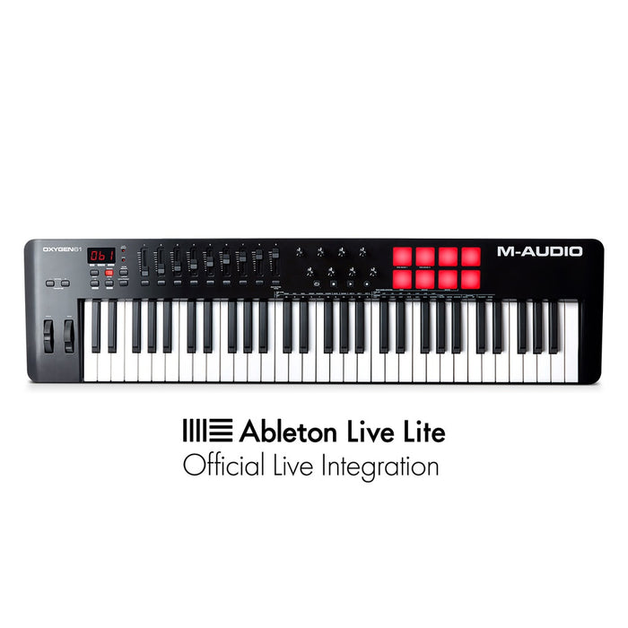 M-Audio Oxygen 61 MKV USB MIDI Controller 61-Key w/ Smart Controls & Auto-Mapping