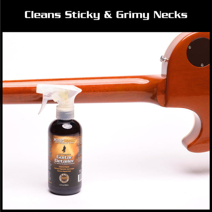 Music Nomad | MN152 | Guitar Detailer | For Matte & Gloss Finishes | Cleans, Shines & Protects