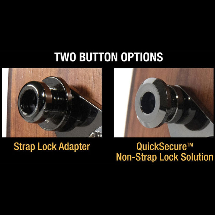 Music Nomad Acousti-Lok Strap Lock Adapter for 3 Screw Output Jacks & End Pins