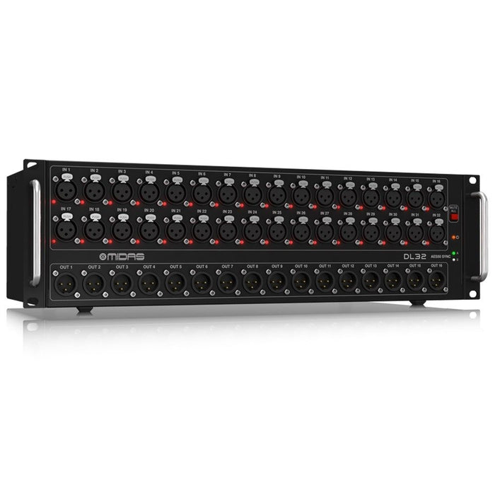 Midas DL32 32-In/16-Out Stage Box w/ 32x Midas Mic Pres, Ultranet & ADAT Interfaces