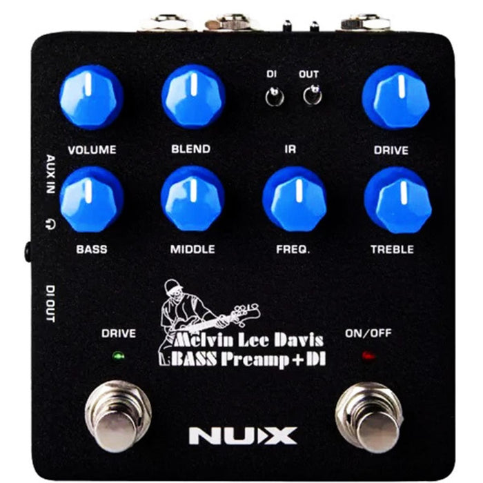 NUX Melvin Lee Davis Bass Preamp & DI Effects Pedal