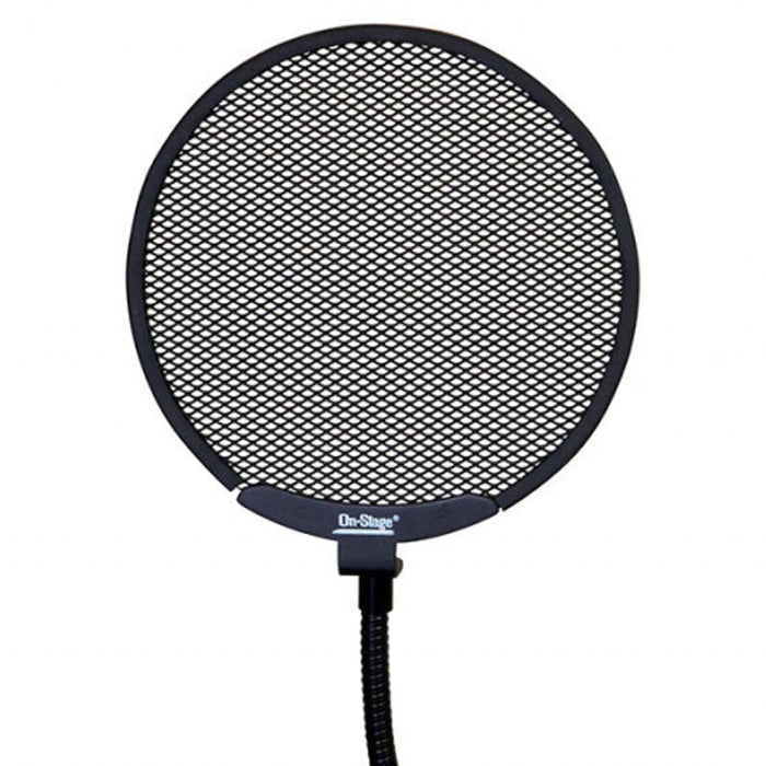 On Stage Metal Pop Blocker 5.38" with Gooseneck and C-Clamp