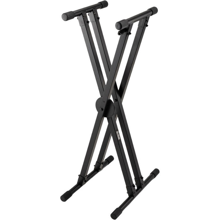 On Stage Lok Tight Pro Double X-Braced Ergo-Lok Keyboard Stand