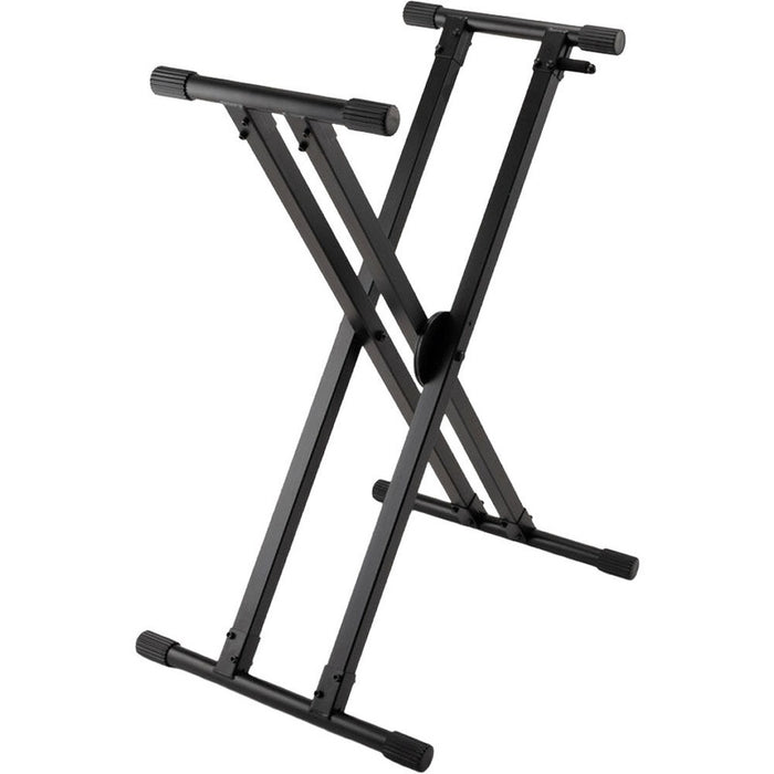 On Stage Lok Tight Pro Double X-Braced Ergo-Lok Keyboard Stand