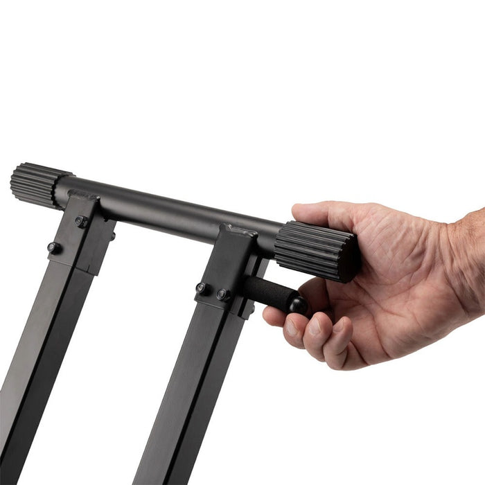 On Stage Lok Tight Pro Double X-Braced Ergo-Lok Keyboard Stand
