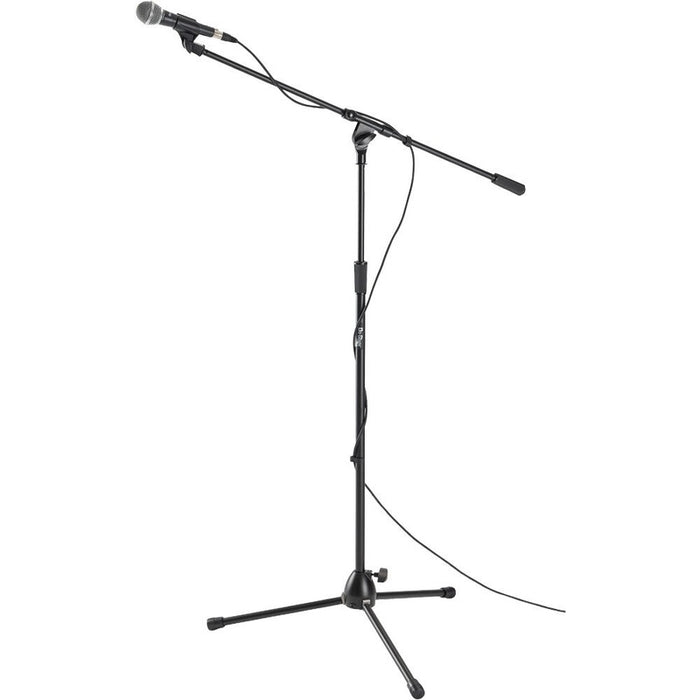 On Stage Production-Grade Boom Mic Stand with Tripod Base